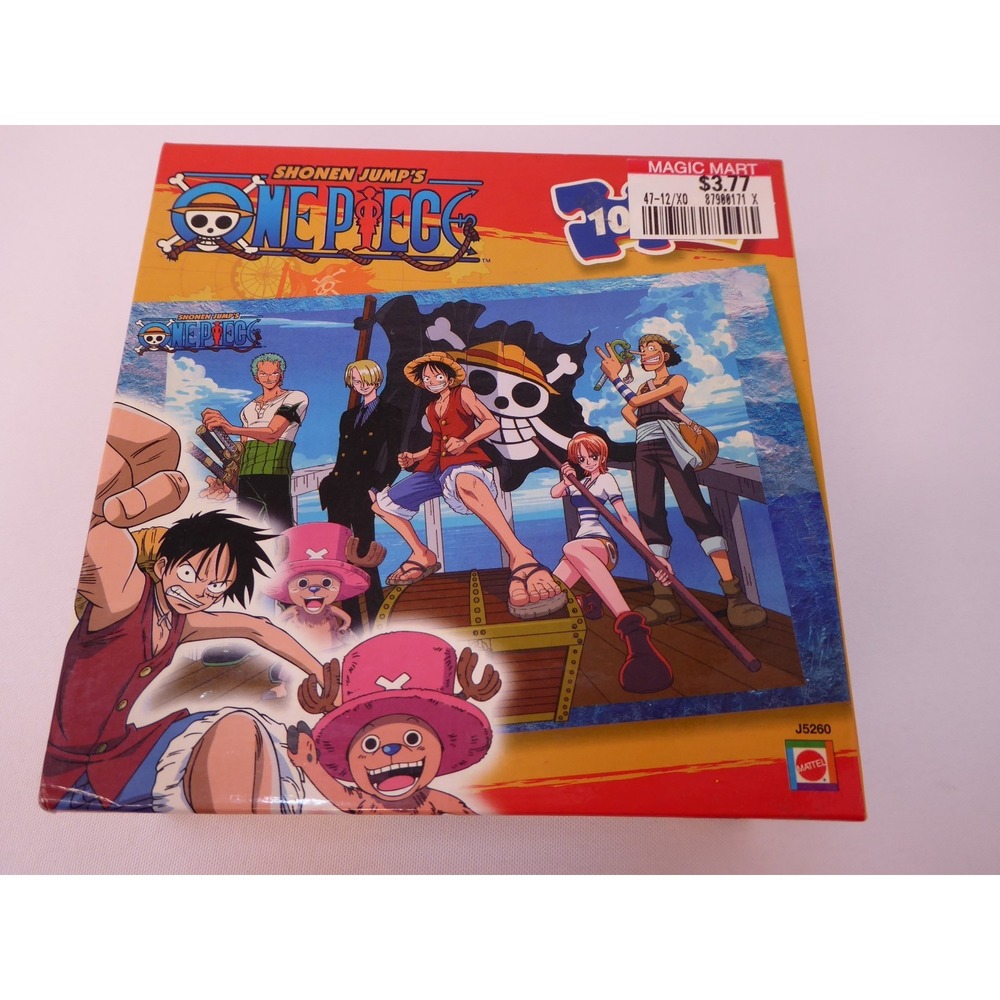 SEALED 2006 Mattel Shonen Jump's One Piece 100 Piece Puzzle 16.25" x 11.25"